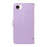 For iPhone 17e / 16e Wallet Case Cat Pattern Imprint Leather Phone Cover with Wrist Strap - Light Purple - 7