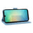 For Samsung Galaxy A26 5G / A16 5G / A16 4G Wallet Case Cat Pattern Imprint Leather Phone Cover with Wrist Strap - Sky Blue - 3