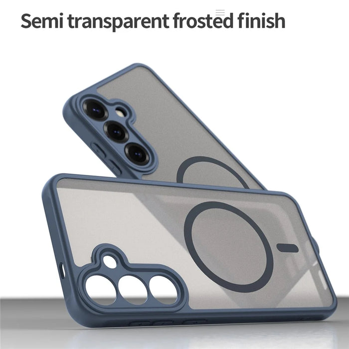For Samsung Galaxy A16 5G  /  4G Magnetic Case Anti Drop PC + TPU Phone Cover - Blue - 6