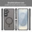 For Samsung Galaxy S24 FE Magnetic Case Anti Drop PC + TPU Phone Cover - Black - 3