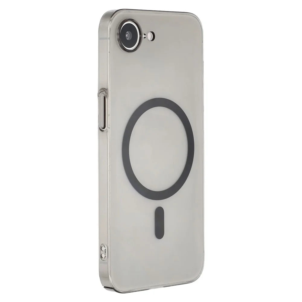 X-LEVEL For iPhone 17e / 16e Case Compatible with MagSafe Clear Back Slim Hard PC Phone Cover - Transparent Black - 1