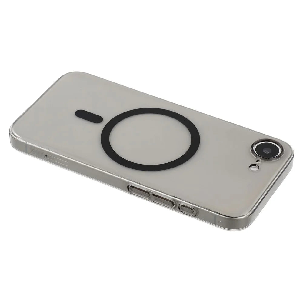 X-LEVEL For iPhone 17e / 16e Case Compatible with MagSafe Clear Back Slim Hard PC Phone Cover - Transparent Black - 5
