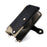 For TCL 503 Wallet Case Fishtail Design Leather Phone Cover with Mirror / Stand / Strap - Black - 3