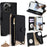 Wallet Case for TECNO Pova 6 Neo 5G  /  Spark 30 5G Fishtail Design Leather Phone Cover with Mirror  /  Stand  /  Strap - Black - 1