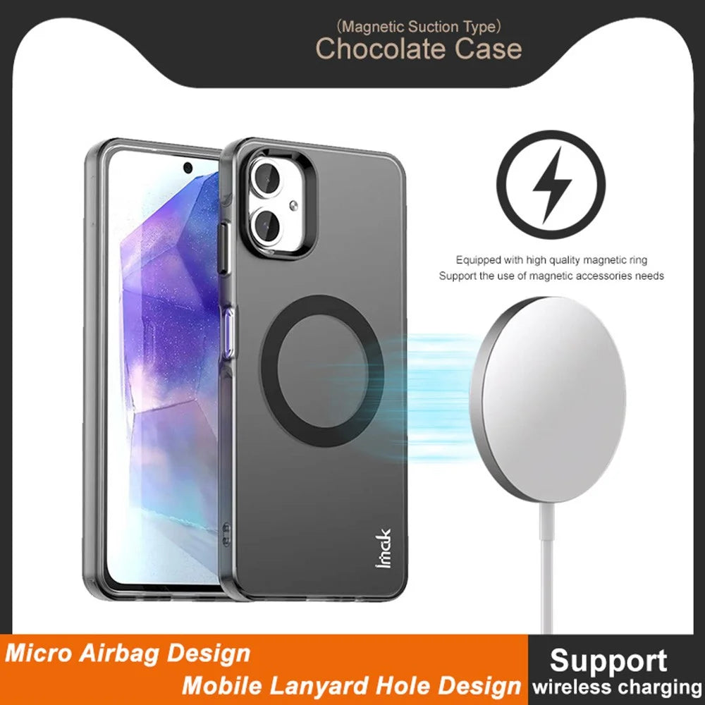 IMAK For Samsung Galaxy A06 4G Magnetic Case PC + TPU Protective Phone Back Cover - 3