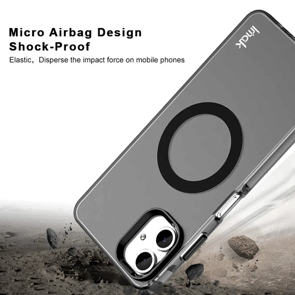 IMAK For Samsung Galaxy A06 4G Magnetic Case PC + TPU Protective Phone Back Cover - 4