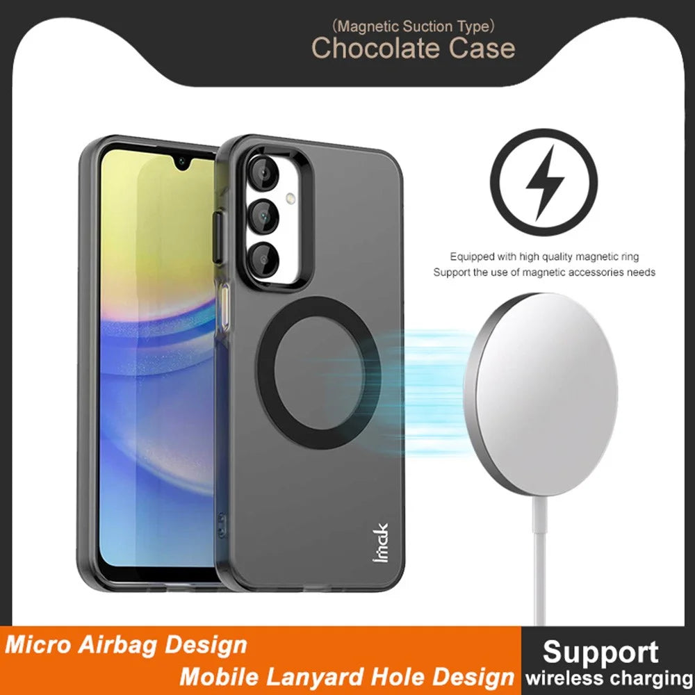 IMAK For Samsung Galaxy A16 4G / 5G Magnetic Case PC + TPU Protective Phone Back Cover - 3