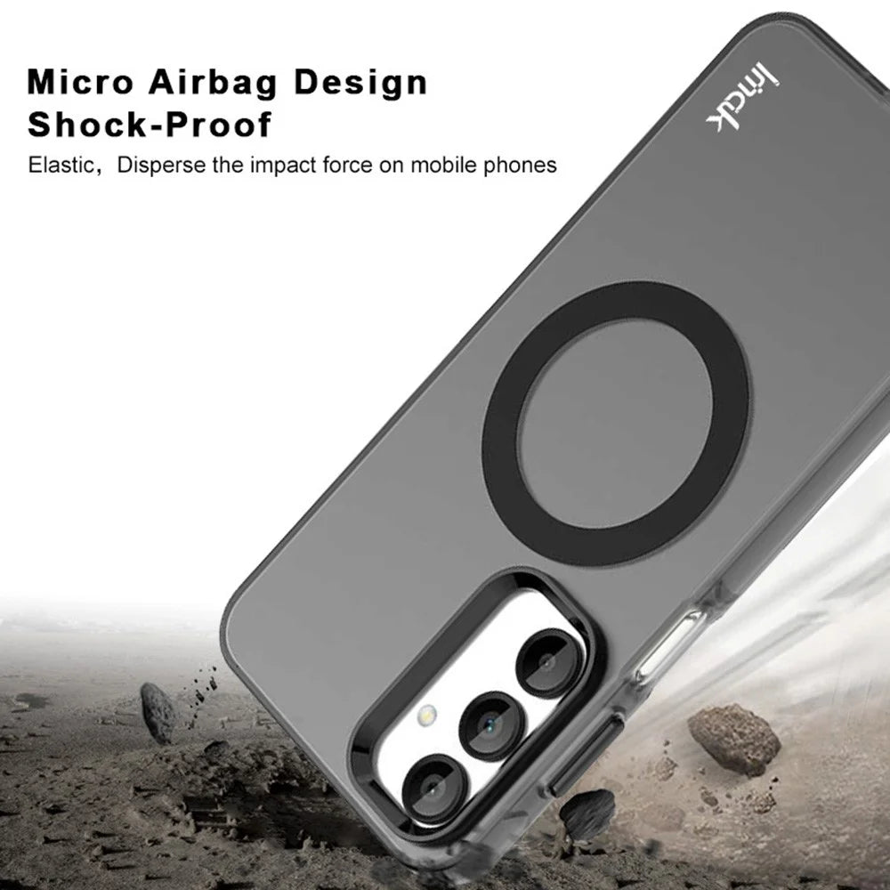 IMAK For Samsung Galaxy A16 4G / 5G Magnetic Case PC + TPU Protective Phone Back Cover - 4