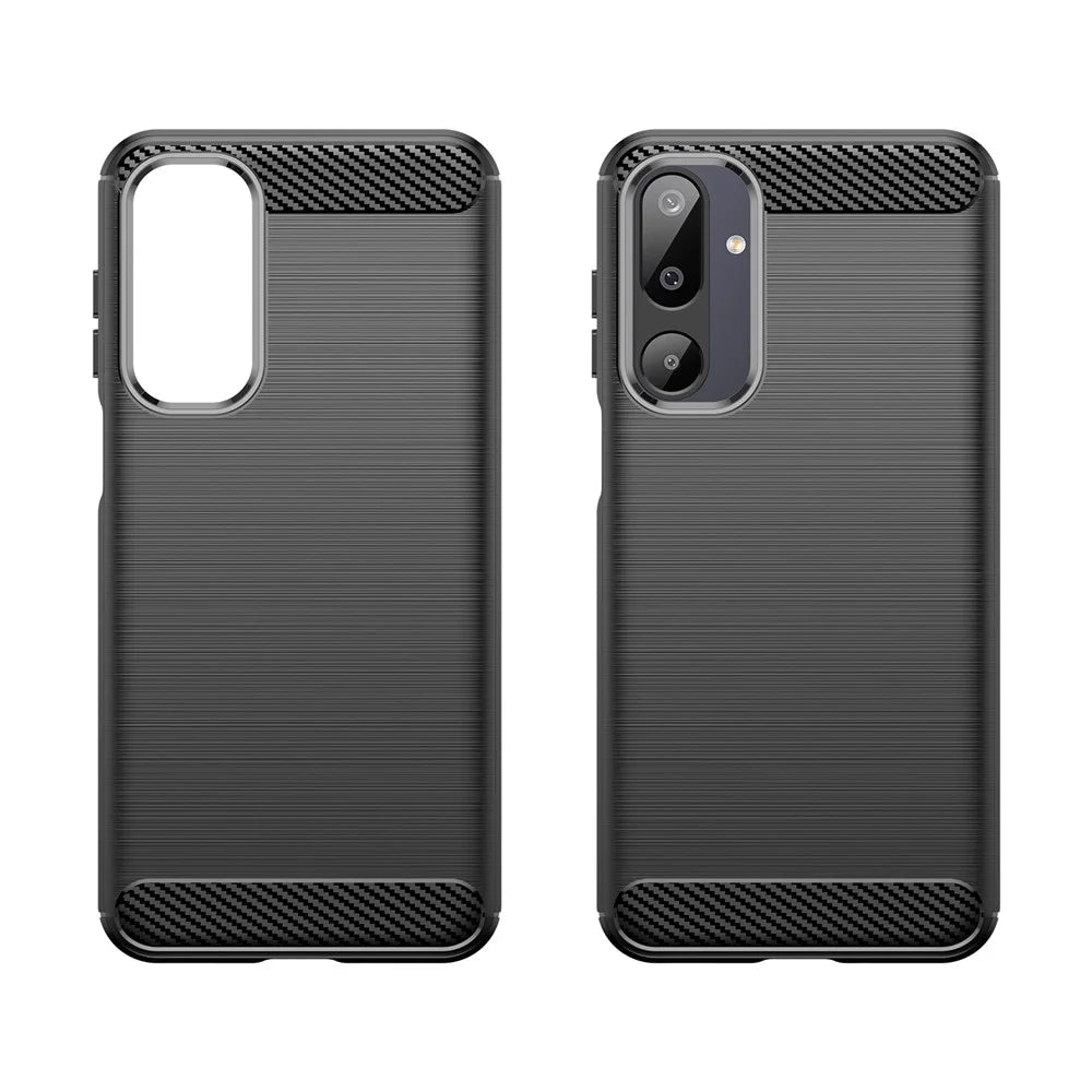 For Samsung Galaxy F36 5G / M36 5G / F16 5G / M16 5G Case Protective Phone Cover Carbon Fiber Texture Brushed - Black - 2