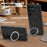 For Samsung Galaxy S25 Ultra Magnetic Case TPU + PU Kickstand Phone Back Cover - Black - 3