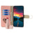 For Realme C75 4G / 14x 5G Case Mirror Wallet Leather Phone Cover with Chain Shoulder Strap - Pink - 2