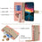 For Realme C75 4G / 14x 5G Case Mirror Wallet Leather Phone Cover with Chain Shoulder Strap - Pink - 4
