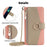 For Realme C75 4G / 14x 5G Case Mirror Wallet Leather Phone Cover with Chain Shoulder Strap - Pink - 7