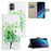 For Samsung Galaxy A07 4G / A06 5G / A06 4G Case Pattern Printing Cross Texture Leather Phone Cover - Green Tree - 6