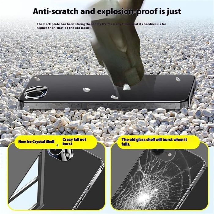 For iPhone 17e / 16e Case Electroplating PC Phone Back Cover with Camera Lens Protector - Black - 5