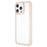For iPhone 16 Pro Case Sparkling Rhinestone Decor TPU + PC Clear Phone Back Cover - Brown - 4