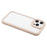 For iPhone 16 Pro Case Sparkling Rhinestone Decor TPU + PC Clear Phone Back Cover - Brown - 5