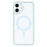 For iPhone 16 Case Compatible with MagSafe Sparkling Rhinestone Decor TPU + PC Clear Phone Back Cover - Blue - 3
