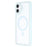 For iPhone 16 Case Compatible with MagSafe Sparkling Rhinestone Decor TPU + PC Clear Phone Back Cover - Blue - 4