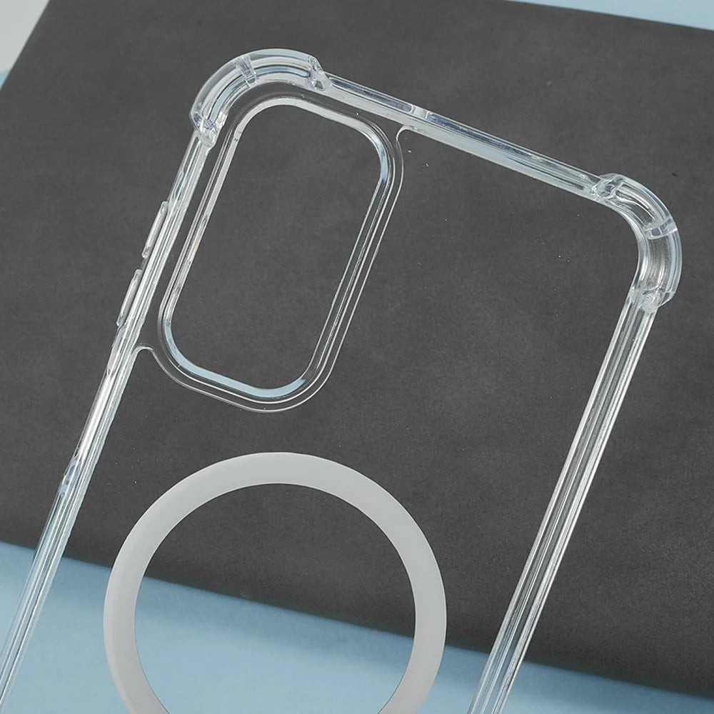 For Samsung Galaxy A15 4G  /  5G Clear Phone Magnetic Case 1.5mm Shockproof Back Cover - 5