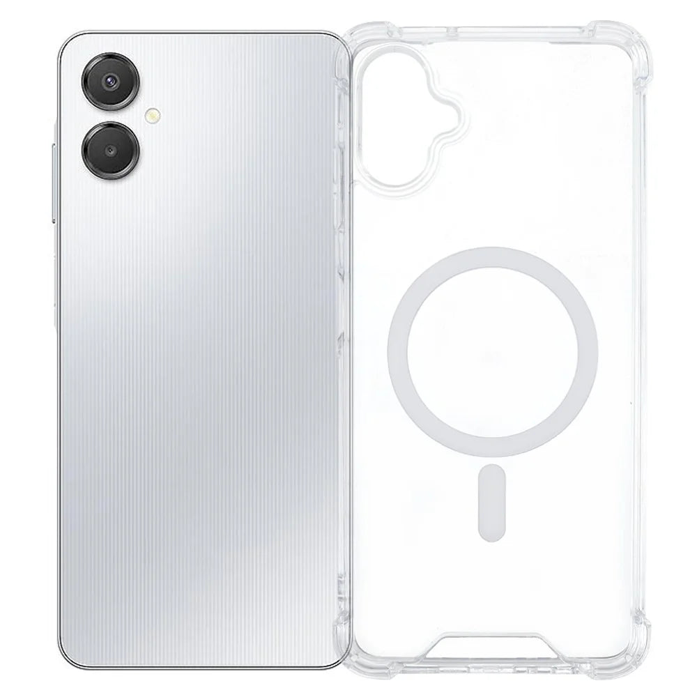 For Samsung Galaxy A08 5G / A08 4G / A07 4G / A06 4G / A06 5G Clear Phone Magnetic Case 1.5mm Shockproof Back Cover - 1