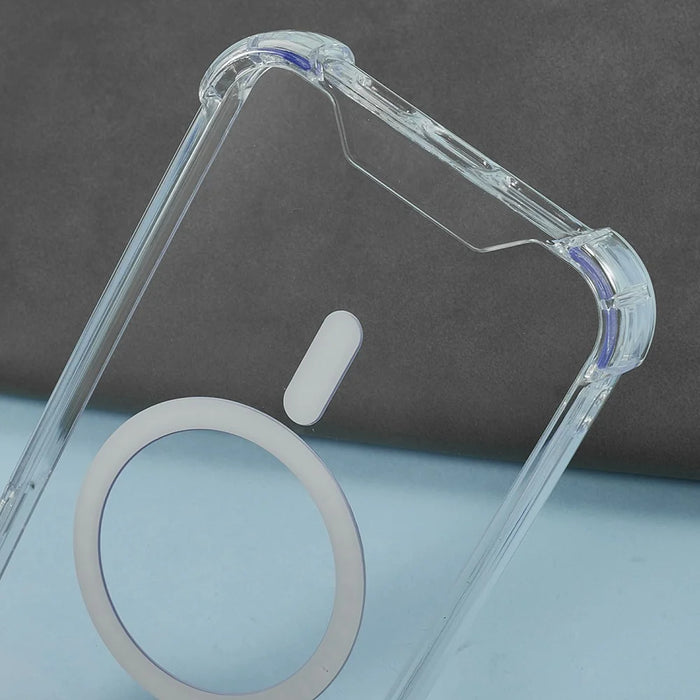For iPhone 15 Pro Clear Phone Case Compatible with MagSafe 1.5mm Shockproof Back Cover - 6