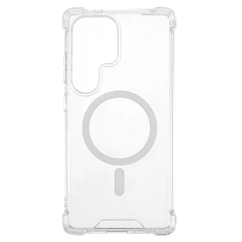 For Samsung Galaxy S25 Ultra Clear Phone Magnetic Case 1.5mm Shockproof Back Cover - 2