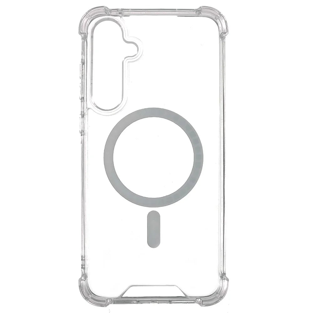 For Samsung Galaxy S24 FE Clear Phone Magnetic Case 1.5mm Shockproof Back Cover - 2
