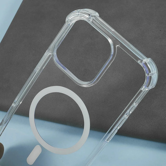 For iPhone 16 Pro Clear Phone Case Compatible with MagSafe 1.5mm Shockproof Back Cover - 5