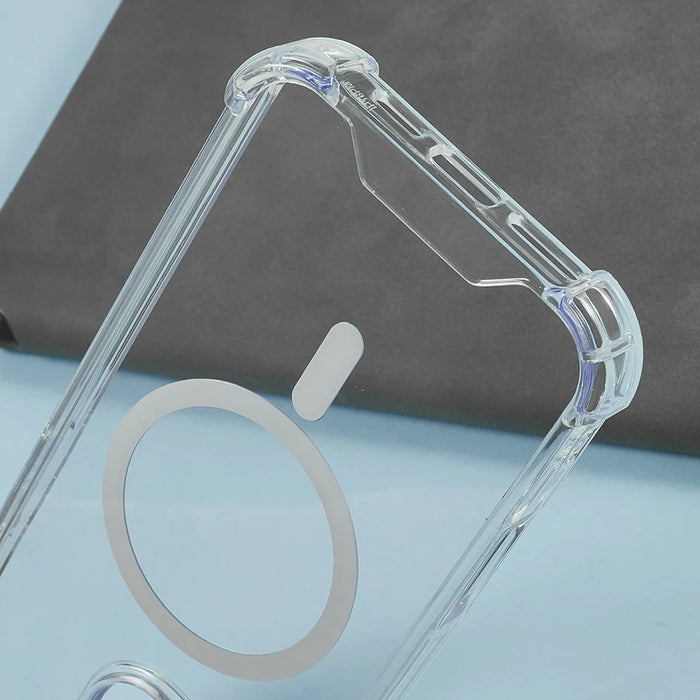 For iPhone 16 Pro Clear Phone Case Compatible with MagSafe 1.5mm Shockproof Back Cover - 6