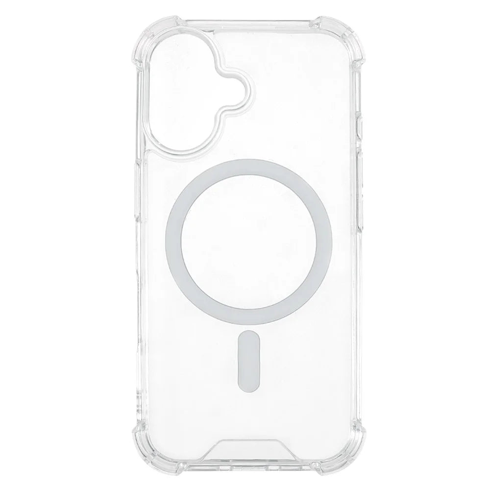 For iPhone 16 Plus Clear Phone Case Compatible with MagSafe 1.5mm Shockproof Back Cover - 2