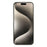 For iPhone 15 Pro Phone Case Sparkling Rhinestone Decor TPU + PC Clear Back Cover - White - 2
