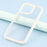For iPhone 15 Pro Phone Case Sparkling Rhinestone Decor TPU + PC Clear Back Cover - White - 7