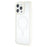 For iPhone 16 Pro Max Case Compatible with MagSafe Sparkling Rhinestone Decor TPU + PC Clear Phone Back Cover - White - 4