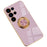 For Samsung Galaxy S24 Ultra Case Precise Cutouts 6D Electroplating TPU Phone Cover with Ring Holder - Light Purple - 1