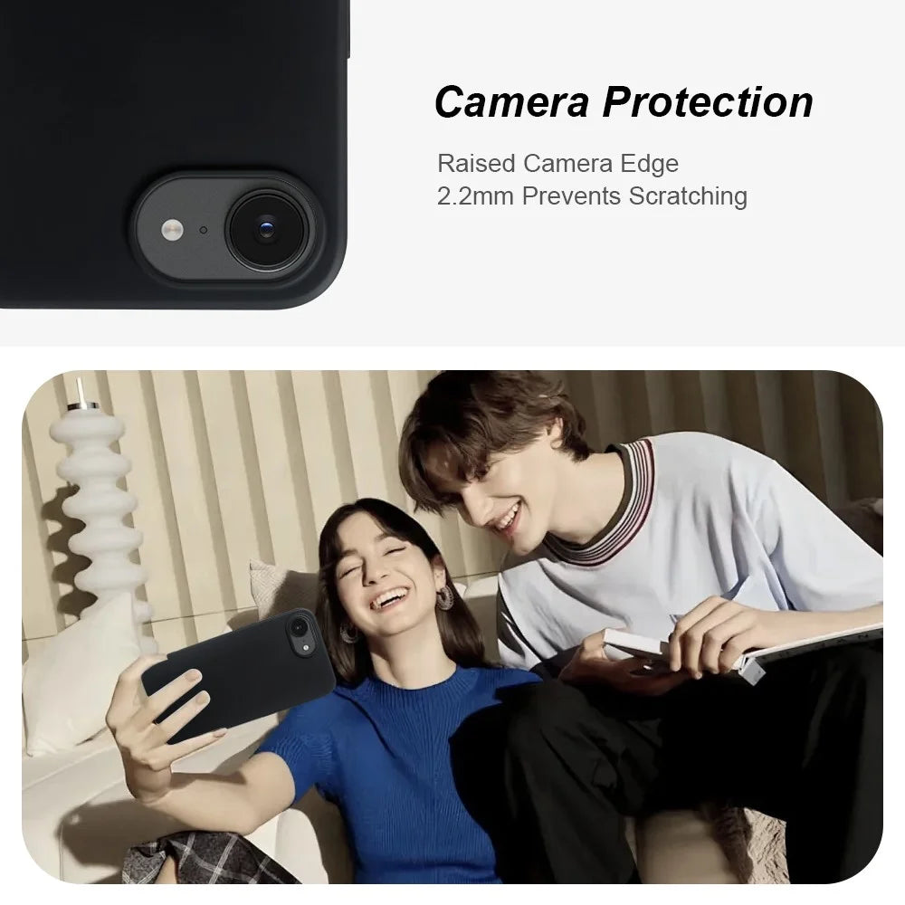 For iPhone 17e / 16e Case GRS Certified RCS Eco-Friendly Material Single Side Matte Slim Anti Drop Phone Cover - 4