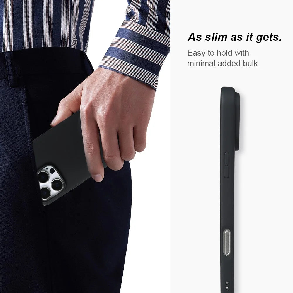 For iPhone 16 Pro Case GRS Certified RCS Eco-Friendly Material Single Side Matte Slim Anti Drop Phone Cover - 6