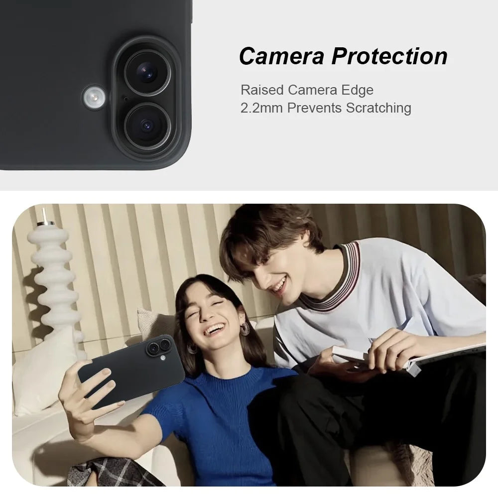For iPhone 16 Case GRS Certified RCS Eco-Friendly Material Single Side Matte Slim Anti Drop Phone Cover - 5