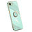 XINLI For iPhone 17e / 16e Case Ring Kickstand Electroplating TPU Phone Cover - Cyan - 1