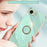 XINLI For iPhone 17e / 16e Case Ring Kickstand Electroplating TPU Phone Cover - Cyan - 3
