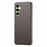 For Samsung Galaxy A36 5G Case Litchi Texture Leather Coated PC Mobile Back Cover - Silver Grey - 2