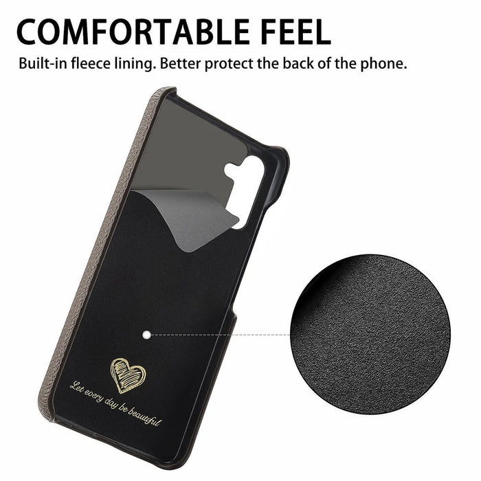 For Samsung Galaxy A36 5G Case Litchi Texture Leather Coated PC Mobile Back Cover - Silver Grey - 6
