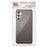 For Samsung Galaxy A36 5G Case Litchi Texture Leather Coated PC Mobile Back Cover - Silver Grey - 7