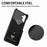 For Samsung Galaxy A56 5G Case Litchi Texture Leather Coated PC Mobile Back Cover - Black - 6