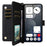 For Nothing Phone (3a) Pro Wallet Case with Shoulder / Wrist Strap Leather Phone Cover Stand - Black - 2