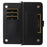 For Nothing Phone (3a) Pro Wallet Case with Shoulder / Wrist Strap Leather Phone Cover Stand - Black - 3