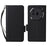 For Nothing Phone (3a) Pro Case with Wrist Strap Litchi Texture PU Leather Wallet Phone Cover - Black - 1