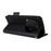 For Nothing Phone (3a) Pro Case with Wrist Strap Litchi Texture PU Leather Wallet Phone Cover - Black - 3