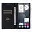 For Nothing Phone (3a) Pro Case Wallet Rhombus Imprinted Leather Phone Cover - Black - 2