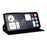 For Nothing Phone (3a) Pro Case Wallet Rhombus Imprinted Leather Phone Cover - Black - 4